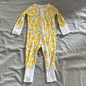 Little Sleepies Lemon Bamboo Viscose Zippy - 3-6 months